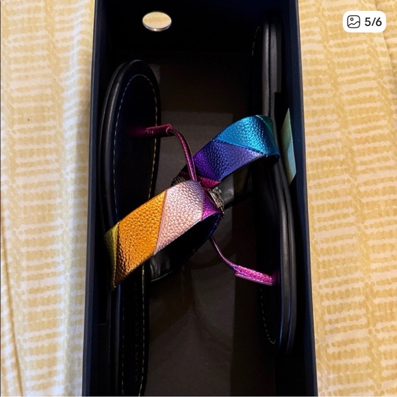 Kurt Geiger Women's Sandals in Pink, Blue, and Purple - Picture 5 of 6